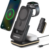 SUPERV Station10 15W 四合一行動電源(5000mAh) - 黑色 | 磁吸無線充電站 | 可拆式隨身電源 | 觸控氛圍氣氛燈 | 香港行貨