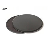 普拉提滑行盤｜家用腳踩健身滑盤 | 瑜伽核心訓練 腹肌翹臀滑行板連滑行墊 (黑色，一對裝)