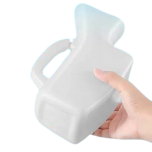 Silver Force 女式尿壺 1000ml｜防漏帶蓋接尿壺 臥床輪椅長者護理小便壺 (女士)