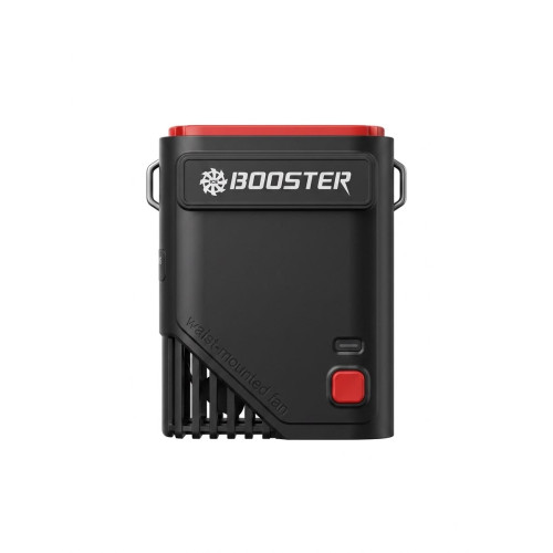 帝國電子 BOOSTER 暴風掛腰掛頸風扇 | 25m/s超強暴風輸出 | 一鍵Turbo模式 | Type-C充電 | 迷你便攜 | 香港行貨 (黑紅色)