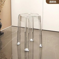 OEDD 可堆疊簡約透明圓形椅 - 透明色 | 透光壓克力材質 | 加厚一體成型 | 高清視覺質感 | 堆疊省空間 OEDD 可堆疊簡約透明圓形椅 - 透明色 | 透光壓克力材質 | 加厚一體成型 | 高清視覺質感 | 堆疊省空間
