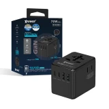 XPower TA70B 8輸出 PD/PPS 70W Gan旅行充電器 | 黑色 | 香港行貨