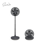 SAVEWO AirFlow Teleo 無線伸縮式折疊風扇 - 玄鐵灰 | 伸縮自在44cm-92cm | 8檔風速調節 | 高達20小時續航 | 香港行貨