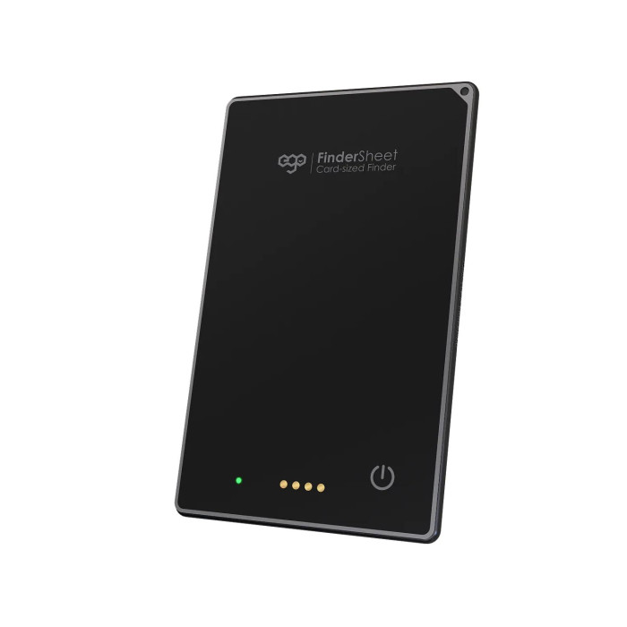 EGO FinderSheet 可再充電卡片形追蹤器 - 黑色 | 2.6mm 超薄機身| 全球精準追蹤 | 超長續航 | 香港行貨