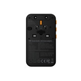 EGO 100W Travel GaN2 4USB旅行轉換插 - 黑色 | 超微 4 代氮化鎵 GaN 晶片 | TFT 螢幕顯示 | 雙口同時快充 | 香港行貨