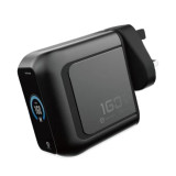SAVEWO UniCharge 160W GaN 高功率智能充電器 - 黑色 | 摺疊式插頭 | 彩色大螢幕實時監控 | AI 智能控制防過熱 | 香港行貨
