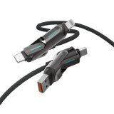 SAVEWO PowerCable MIX 240W PD3.1 4合1極速充電線 - 1.2m | 最高240W極速充電 | 內建E-Marker晶片 | 智慧調節電流 | 香港行貨