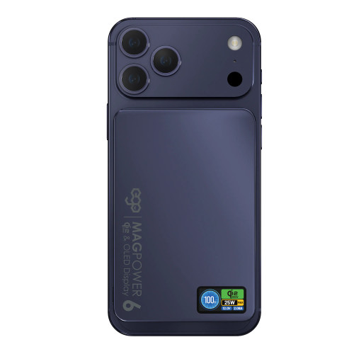 EGO M17Air MagPower 6 @ QI2.2 10000mAh Powerbank - 藍色 | 全球最細 30W PD & Qi2.2 認證外置電 | 石墨烯散熱 | 158g 超輕最薄 | 香港行貨