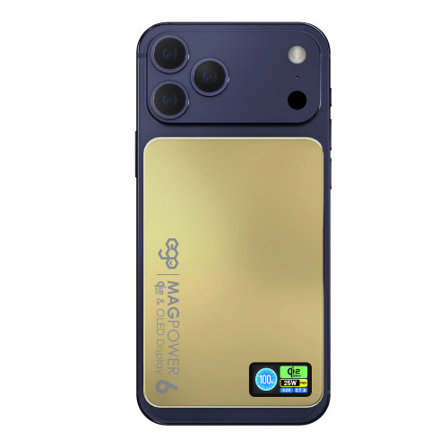 EGO M17Air MagPower 6 @ QI2.2 10000mAh Powerbank - 金色 | 全球最細 30W PD & Qi2.2 認證外置電 | 石墨烯散熱 | 158g 超輕最薄 | 香港行貨