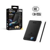 XPower MagFlight5 M16 鋁合金半固態磁吸行動電源(5000mAh) - 黑色 | TFT彩屏顯示 | V0防火級別 | 搭載APPLE SPR AVS 技術 | 香港行貨