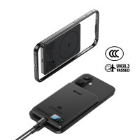 XPower MagFlight10 M17 鋁合金半固態磁吸行動電源(10000mAh) - 黑色 | 氣凝膠隔熱+石墨烯散熱 |  通過 CCC 認證 V0防火級別 | 香港行貨