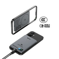 XPower MagFlight10 M17 鋁合金半固態磁吸行動電源(10000mAh) - 灰色 | 氣凝膠隔熱+石墨烯散熱 |  通過 CCC 認證 V0防火級別 | 香港行貨