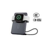 XPower MagNetoPlus Q10 Pro 5A鋁合金磁吸移動電源(10000mAh) - 灰色 | 45W PD3.0快充 | 支架及數顯功能 | 3C可追溯二維碼 | 內置Type-C充電線 | 香港行貨