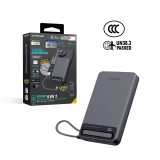 XPower MagNetoPlus Q10 Pro 5A鋁合金磁吸移動電源(10000mAh) - 灰色 | 45W PD3.0快充 | 支架及數顯功能 | 3C可追溯二維碼 | 內置Type-C充電線 | 香港行貨