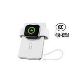XPower MagNetoPlus Q10 Pro 5A鋁合金磁吸移動電源(10000mAh) - 銀色 | 45W PD3.0快充 | 支架及數顯功能 | 3C可追溯二維碼 | 內置Type-C充電線 | 香港行貨