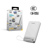 XPower MagNetoPlus Q10 Pro 5A鋁合金磁吸移動電源(10000mAh) - 銀色 | 45W PD3.0快充 | 支架及數顯功能 | 3C可追溯二維碼 | 內置Type-C充電線 | 香港行貨