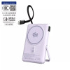 XPower SSB10pro 6合1 可刺穿安全電芯磁吸無線充移動電源(10000mAh) - 紫色 | 3C可追溯二維碼 | PD 30W高速輸出 | 香港行貨