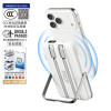 XPower W28 7合1 半固態防刺磁吸行動電源(10000mAh) - 白色 | 內置雙線及支架 | 最高支援4臺設備輸出 | 支援 Apple Watch/AirPods 磁吸充電 | 香港行貨