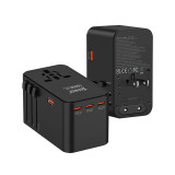 XPower TA160 160W 5輸出 PD 3.1/PPS Gan旅行充電器 - 黑色 | 100-240V環球通用電壓 | 4種旅行插頭 [UK/AUS/EU/US] | 香港行貨