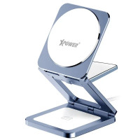 XPower WLS24 3合1鋁合金折疊式磁吸無線充電座 - 灰色 | 全球最薄鋁合金 | 3裝置同時充電 | 可折疊方便攜帶 | 最大23W輸出 | 香港行貨