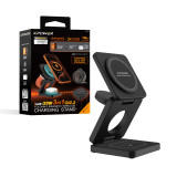 XPower 第二代 iw31 3合1 MagSafe可摺疊無線充電座 - 黑色 | 最大33W輸出 | iPhone提供最大25W無線磁吸充電 | 香港行貨