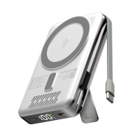 EGO  AllyDelivery 4S @Magsafe 10000mAh 6in1 外置電 - 白色 | 35W PD 極速快充 | Qi2 無線快充 15W | 香港行貨