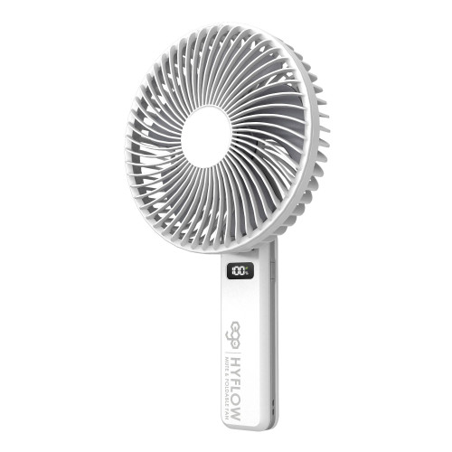 EGO YS57  HyFlow 16CM 摺疊風扇 - 白色 | 超長續航 | 16CM 大面積大風量 | 靜音電機 | 180 度角度調較 | 香港行貨