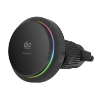 Connecty CM125D MagChill 25W Qi2.2  冰感磁吸車充支架 - 黑色 | Qi2.2 官方認證 | 保護電池機制 | 內建冷卻風扇 | 香港行貨