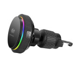 Connecty CM125D MagChill 25W Qi2.2  冰感磁吸車充支架 - 黑色 | Qi2.2 官方認證 | 保護電池機制 | 內建冷卻風扇 | 香港行貨