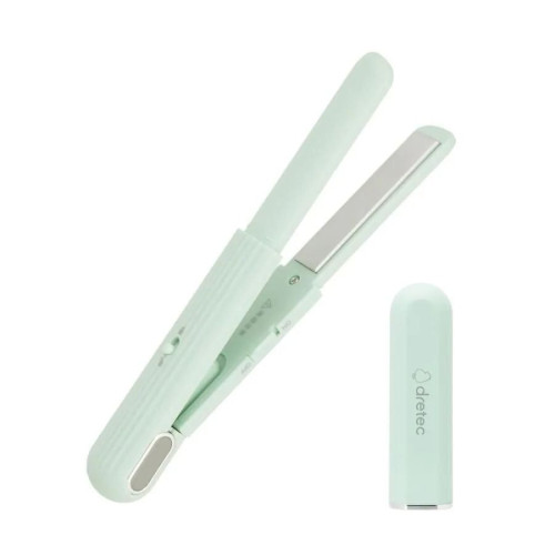 Dretec HI-100BE 隨身型 USB 迷你直髮捲髮 - 綠色 | 兩用燙髮器 | 30分鐘智能斷電 | 鎖定功能+保護蓋 | 香港行貨