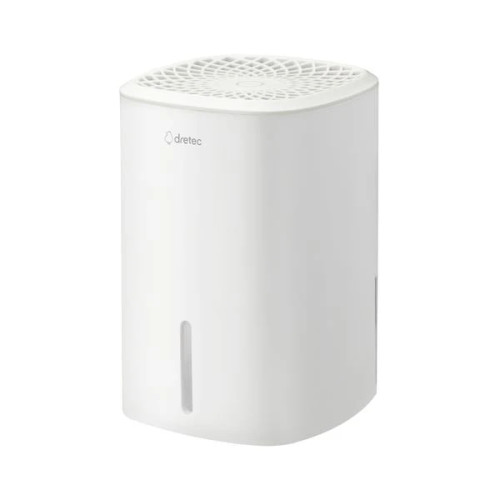 Dretec JY-102WT Compact dehumidifier "Lowamp" 小空間設計迷你抽濕機 - 白色 | 體積小 | 靜音運行 | 水箱容量800毫升 | 香港行貨