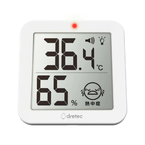 Dretec O-451WT 環境溫濕度計 - 白色 | 顯示最大/最小溫度/濕度 | 香港行貨