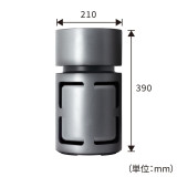 Dretec AC-100DG 寵物級空氣淨化機 - 灰色 | 30分鐘極速除臭 360° 全方位進風 | 超靜音設計|節能慳位 | 香港行貨