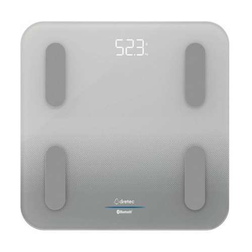 Dretec BS-405GY 智能多功能電子磅 - 灰色 | APP數據管理 | 11項指標測量 | 快速測量 |自動斷電功能 | 香港行貨