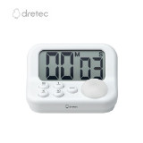 Dretec T-593WT 專注提升學習計時器 - 白色 | 超長計時 | 時鐘功能 | 響鬧開關 | 重複計時設定 | 香港行貨