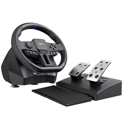 萊仕達 PXN V900  Gen2 賽車遊戲方向盤-黑色 | 900度虛擬駕駛軚盤 | 兼容PC/PS4/xbox one/switch/switch2