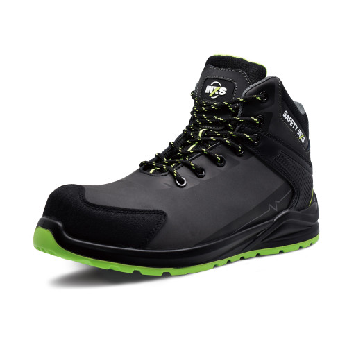 SAFETY INXS 92853 防滑多功能中筒安全鞋 - 37碼 | 多功能防護 | 亞洲腳型寬楦 | 高回彈鞋跟 | 玻璃纖維防砸頭 | 香港行貨