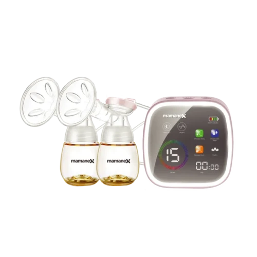 Mamanex Nitez Pro II 可充電雙邊吸乳器 - 粉紅 | 雙色 LED 夜燈設計 |  靜音設計 | 30 分鐘 自動斷電 | 香港行貨