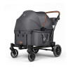 UppapetsCamper T0023 中大型寵物車—深灰色 | 承重約100kg | 一鍵收摺 | 單踩後剎車 | 透氣天窗設計 | 可調節仿皮握把 | 香港行貨