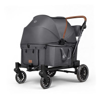 UppapetsCamper T0023 中大型寵物車—深灰色 | 承重約100kg | 一鍵收摺 | 單踩後剎車 | 透氣天窗設計 | 可調節仿皮握把 | 香港行貨 UppapetsCamper T0023 中大型寵物車—深灰色 | 承重約100kg | 一鍵收摺 | 單踩後剎車 | 透氣天窗設計 | 可調節仿皮握把 | 香港行貨