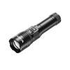 微笑鯊SD-7173 超亮長距離雷射手電筒-黑色 | USB充電 | 五檔照射|伸縮變焦