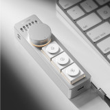 ULANZI AU05 Vibe Key 鍵盤麥 - 白色 | AI語音即時輸入 | 自訂快捷鍵 | 旋鈕多維操控 | 全向麥克風陣列 | 香港行貨