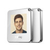 雙系統智能防丟墨水屏定位器 - 銀白色 | Apple Find My與Google Find Hub雙平台精準定位 | 10個月超長續航 | 自訂義E-Ink墨水屏照片展示