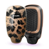 已下架 - 飛利浦 Philips EasyShine HP4595/70 負離子造型髮梳 棕色迷豹紋 |香港行貨
