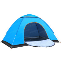 2-3人全自動戶外速開帳篷 (200x150x110cm款) | 簡易露營野餐速開帳幕 - 藍色