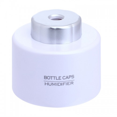 USB 迷你瓶蓋加濕器 | 超聲波霧化香薰機|放濕器 - 白色