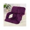 創意多功能懶人梳化折疊椅扶手款 | 榻榻米 - 紫色