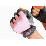 BOER 半指健身手套| 防磨傷健身適用 - 粉紅色細碼