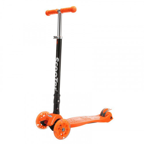 ScooTer 4輪閃光可摺疊兒童滑板車 - 橙色