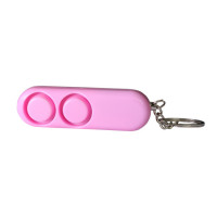 雙喇叭女生防狼器鑰匙扣 | 個人報警器 - 粉紅色
